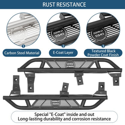 Road Trip Tubular Side Step Bars For 1997-2006 Jeep Wrangler TJ(Excluding Unlimited) - Ultralisk4x4