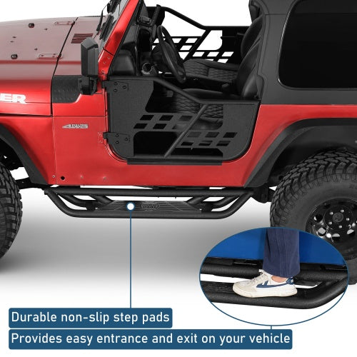 Road Trip Tubular Side Step Bars For 1997-2006 Jeep Wrangler TJ