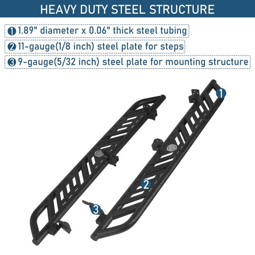 Nerf Side Step Bars For 2nd Gen 1990-1995 Toyota 4Runner 4-Door - Ultralisk4x4