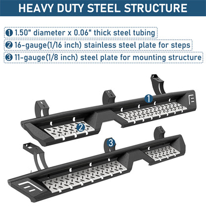 Nerf Side Step Bars For 2003-2009 Toyota 4Runner (Excluding Limited) - Ultralisk4x4