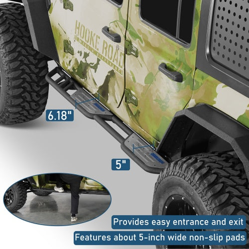 Blade Tube Nerf Side Step Bars For 2018-2026 Jeep Wrangler JL 4-Door - Ultralisk4x4