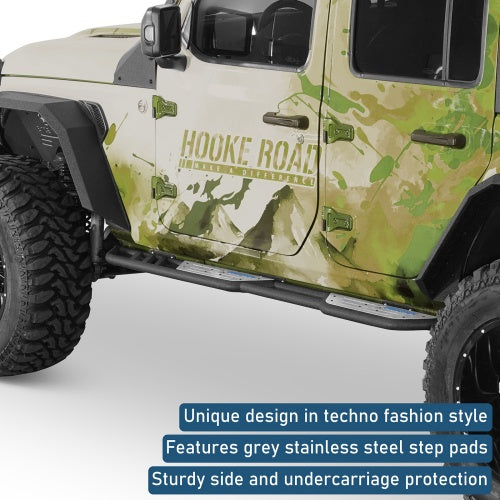 Blade Tube Nerf Side Step Bars For 2018-2026 Jeep Wrangler JL 4-Door - Ultralisk4x4
