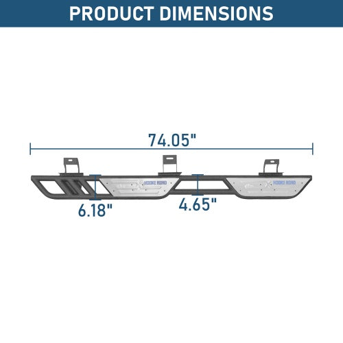 Blade Tube Nerf Side Step Bars For 2018-2026 Jeep Wrangler JL 4-Door - Ultralisk4x4