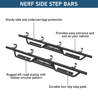 Nerf Side Step Bars For 2007-2018 Chevy Silverado/GMC Sierra 1500 | Crew Cab; 2007-2019 Chevy Silverado/GMC Sierra 2500 HD 3500 HD | Crew Cab - Ultralisk4x4