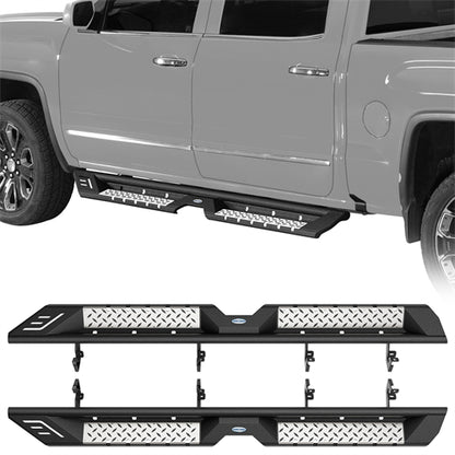 Nerf Side Step Bars For 2007-2018 Chevy Silverado/GMC Sierra 1500 | Crew Cab; 2007-2019 Chevy Silverado/GMC Sierra 2500 HD 3500 HD | Crew Cab - Ultralisk4x4
