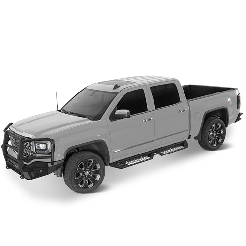 Nerf Side Step Bars For 2007-2018 Chevy Silverado/GMC Sierra 1500 | Crew Cab; 2007-2019 Chevy Silverado/GMC Sierra 2500 HD 3500 HD | Crew Cab - Ultralisk4x4