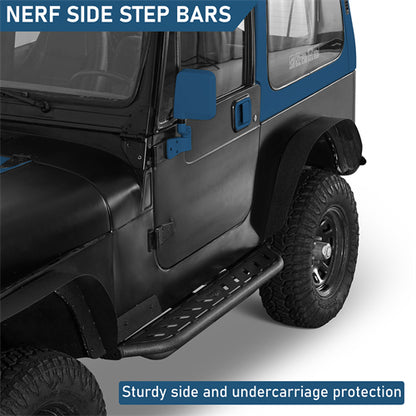 Nerf Side Step Bars For 1987-1995 Jeep Wrangler YJ - Ultralisk4x4