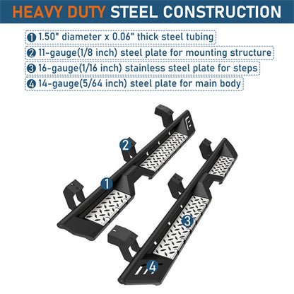 Nerf Side Step Bars For 2010-2023 Lexus GX460 - Ultralisk4x4