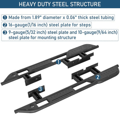 Nerf Side Steps Running boards For 2003-2009 Lexus GX470 - Ultralisk4x4