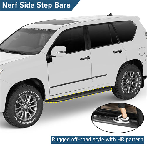 Nerf Side Step Bars For 2010-2023 Lexus GX460 - Ultralisk4x4
