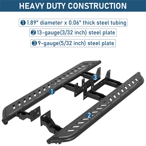 Nerf Side Step Bars For 2010-2023 Lexus GX460 - Ultralisk4x4