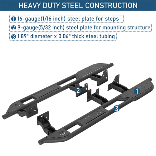 Nerf Side Step Bars For 2010-2023 Lexus GX460 - Ultralisk4x4