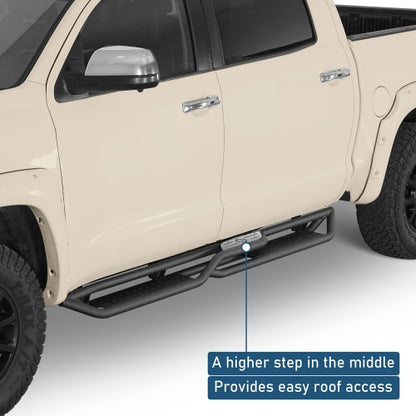 Two-Stair Nerf Side Step Bars For 2007-2021 Toyota Tundra CrewMax- Ultralisk4x4