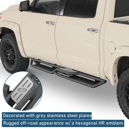 Two-Stair Nerf Side Step Bars For 2007-2021 Toyota Tundra CrewMax- Ultralisk4x4