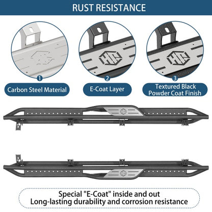Two-Stair Nerf Side Step Bars For 2007-2021 Toyota Tundra CrewMax- Ultralisk4x4