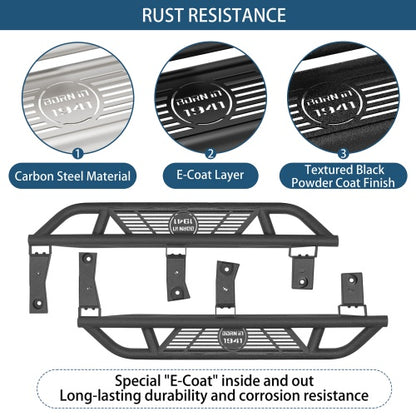 Tubular Side Step Bars For 1987-1995 Jeep Wrangler YJ - Ultralisk4x4
