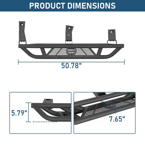 Tubular Side Step Bars For 1987-1995 Jeep Wrangler YJ - Ultralisk4x4