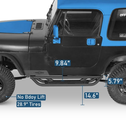 Tubular Side Step Bars For 1987-1995 Jeep Wrangler YJ - Ultralisk4x4