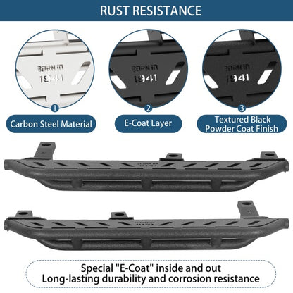 Road Trip Tubular Side Steps For 1997-2006 Jeep Wrangler TJ(Excluding Unlimited) - Ultralisk4x4