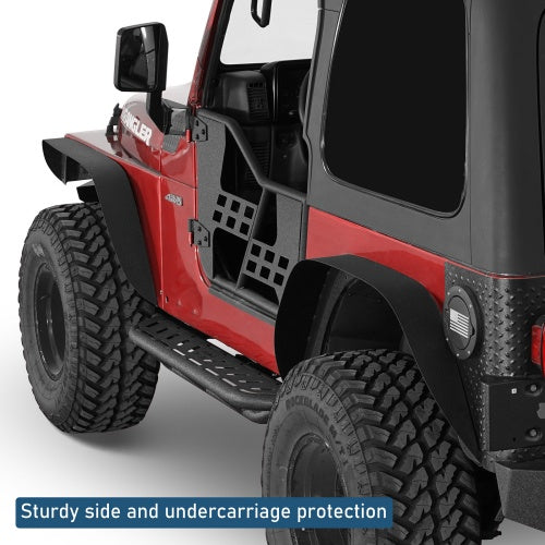 Road Trip Tubular Side Steps For 1997-2006 Jeep Wrangler TJ(Excluding Unlimited) - Ultralisk4x4