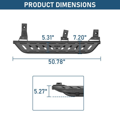 Road Trip Tubular Side Steps For 1997-2006 Jeep Wrangler TJ(Excluding Unlimited) - Ultralisk4x4