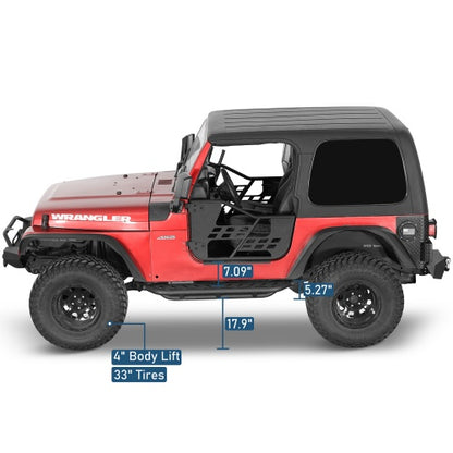 Road Trip Tubular Side Steps For 1997-2006 Jeep Wrangler TJ(Excluding Unlimited) - Ultralisk4x4