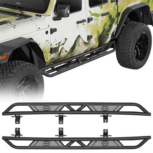 Running Boards Side Steps Nerf Bars For 2020-2025 Jeep Gladiator JT - Ultralisk4x4