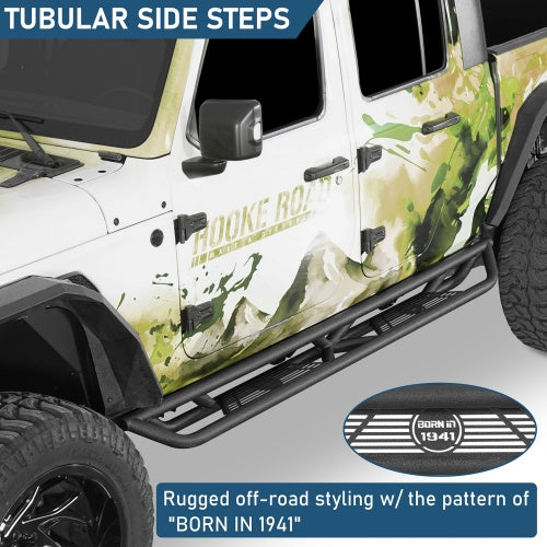 Running Boards Side Steps Nerf Bars For 2020-2026 Jeep Gladiator JT - Ultralisk4x4