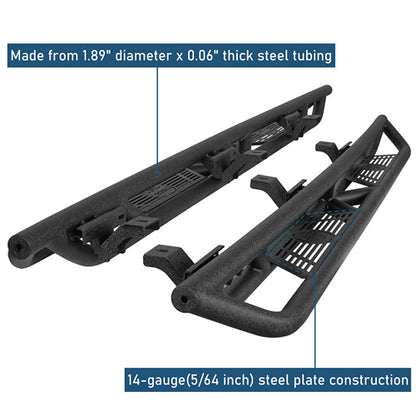 Running Boards Side Steps Nerf Bars For 2020-2025 Jeep Gladiator JT - Ultralisk4x4