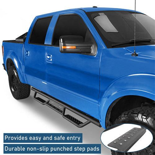 Running Boards Drop Side Steps Bar(09-14 Ford F-150 SuperCrew) - ultralisk4x4