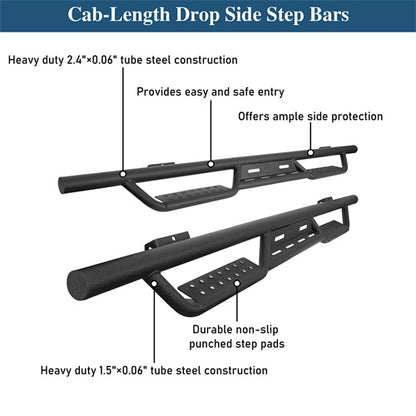 Running Boards Drop Side Steps Bar(09-14 Ford F-150 SuperCrew) - ultralisk4x4