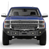 14-15 Silverado 1500 Offroad Full-Width Front Bumper w/ Winch Plate - Ultralisk 4x4 ull9028 5
