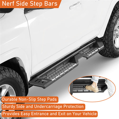 Nerf Side Step Bars For 2010-2024 Toyota 4Runner (Excluding Limited, Nightshade, TRD Sport & 10-13 SR5) - Ultralisk4x4