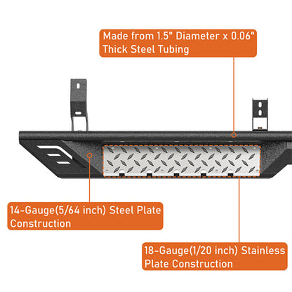 Nerf Side Step Bars For 2010-2024 Toyota 4Runner (Excluding Limited, Nightshade, TRD Sport & 10-13 SR5) - Ultralisk4x4
