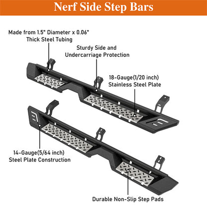 Nerf Side Step Bars For 2010-2024 Toyota 4Runner (Excluding Limited, Nightshade, TRD Sport & 10-13 SR5) - Ultralisk4x4