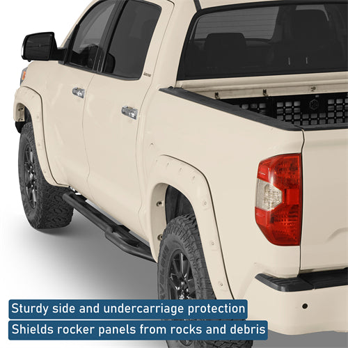 Tube Slider Rocker Guards For 2007-2021 Toyota Tundra CrewMax - Ultralisk4x4