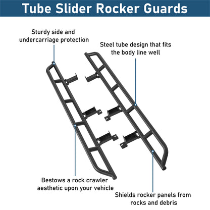 Tube Slider Rocker Guards For 1992-1999 Chevy Suburban (Excluding K2500 Suburban) - Ultralisk4x4