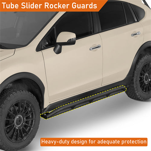 Tube Slider Rocker Guards For 2013-2017 Subaru XV Crosstrek - Ultralisk4x4