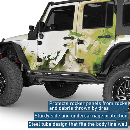 Nerf Bars Slider Running Boards Rocker Guard(07-18 Jeep Wrangler JK) - ultralisk4x4