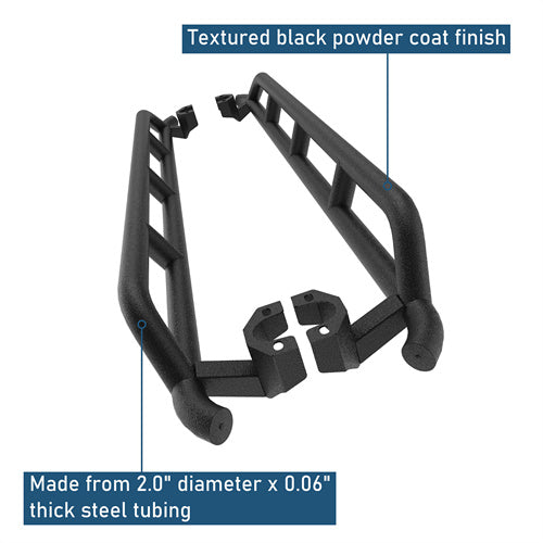 Nerf Bars Slider Running Boards Rocker Guard(07-18 Jeep Wrangler JK) - ultralisk4x4