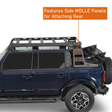 Soft Top Overland Aluminum Roof Rack For 2021-2023 Ford Bronco 4-Door - Ultralisk4x4 ul8924s 14