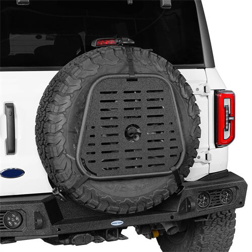 Jeep & Bronco Spare Tire Mount Molle Storage Panel For 8718 Jeep