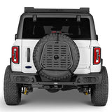 Jeep & Bronco Spare Tire Mount Molle Panel Storage Panel For 87-18 Jeep Wrangler YJ TJ JK & 21-23 Ford Bronco - Ultralisk 4x4 ul1032s 5