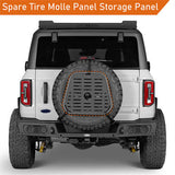 Jeep & Bronco Spare Tire Mount Molle Panel Storage Panel For 87-18 Jeep Wrangler YJ TJ JK & 21-23 Ford Bronco - Ultralisk 4x4 ul1032s 6