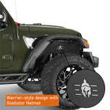 Spartan Front Inner Fender Liners Steel Wheel Lines for 2020-2023 Jeep Gladiator JT - Ultralisk 4x4  ul7012s 11