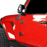 18-22 Jeep Wrangler JL Steel Black Body Door Hinge Set - Ultralisk4x4 mmr30125 12
