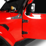 18-22 Jeep Wrangler JL Steel Black Body Door Hinge Set - Ultralisk4x4 mmr30125 13