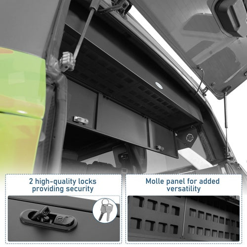 Trunk Upper Locking Storage Box For 2021-2026 Ford Bronco 4-Door Hardtop(Excluding Bronco Sport) - Ultralisk4x4