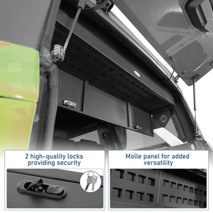 Trunk Upper Locking Storage Box For 2021-2026 Ford Bronco 4-Door Hardtop(Excluding Bronco Sport) - Ultralisk4x4