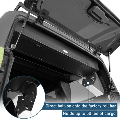 Trunk Upper Locking Storage Box For 2021-2026 Ford Bronco 4-Door Hardtop(Excluding Bronco Sport) - Ultralisk4x4